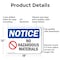 Signmission No Hazardous Materials OSHA Notice Sign, Aluminum, 18in W x 12in L, 2PK OS-2PACK-NS-A-1218-L-14649 - alternate 7